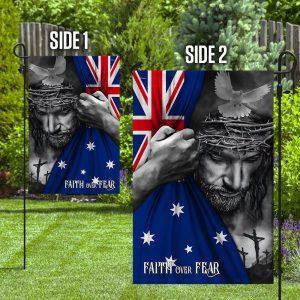 Jesus Flag Jesus Faith Over Fear Australian Flag 4