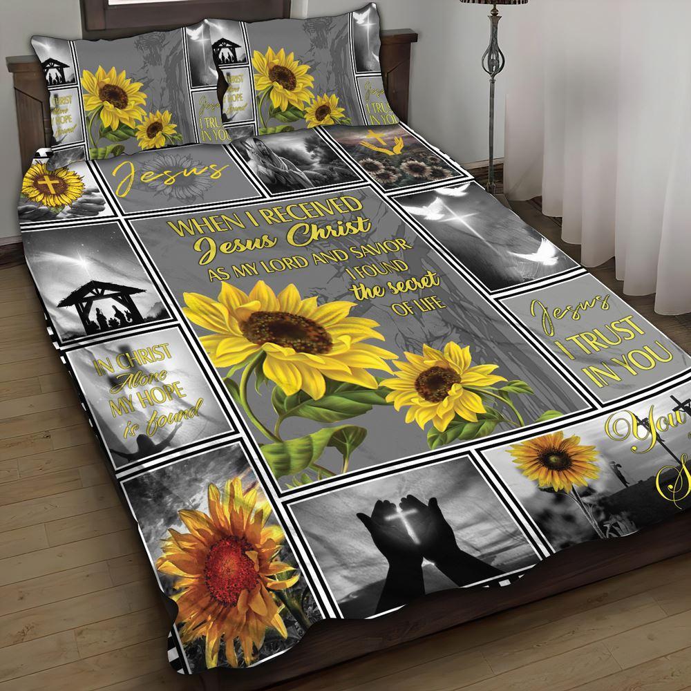 Jesus, I Trust In You Quilt Bedding Set – Christian Gift For Believers Jesus, I Trust In You Quilt Bedding Set – Christian Gift For Believers
