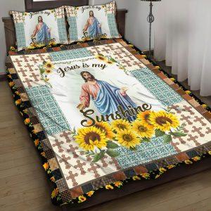 Jesus Is My Sunshine Quilt Bedding Set&hellip;