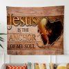Jesus Heals Painting In Humility Tapestry Art – Tapestries Gifts For Christian Families