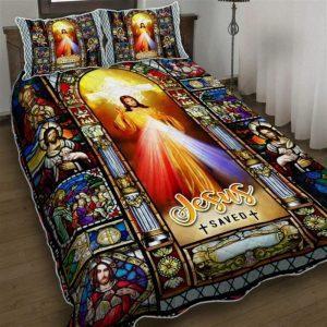 Jesus Of Divine Mercy Quilt Bedding Set&hellip;