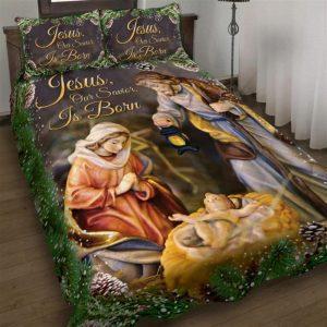 Jesus Our Savior Is Born Quilt Bedding&hellip;