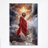 Jesus Walks On Water Canvas – God Will Make A Way For You Canvas Prints – Jesus Christ Canvas Art – Christian Wall Decor