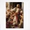 Jesus Was Baptized By Being Immersed In The Water Canvas Prints