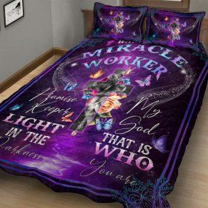 Jesus Way Maker Miracle Worker Promise Keeper Quilt Bedding Set Christian Gift For Believers 3 vdi6rc.jpg