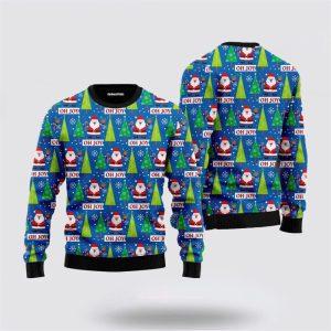Joyful Holiday Santa Claus Ugly Christmas Sweater&hellip;