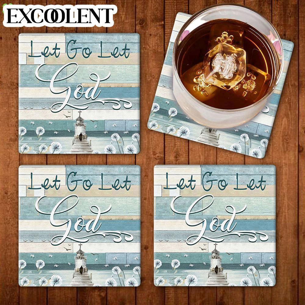 Let Go Let God Stone Coasters – Coasters Gifts For Christian