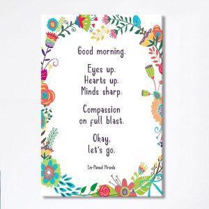 Lin Manuel Miranda Good Morning Canvas Wall Decor Motivational Wall Art Gift For Her Wife xa5bjf.jpg