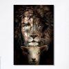 Lion And Lamb Canvas Wall Art Prints – Christian Wall Canvas – Religious Wall Art