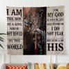 Let Your Faith Be Bigger Than Your Fear Tapestry Wall Art Jesus Face – Tapestries Gifts For Christian Families