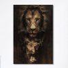 Lion Of Judah Jesus Is My King My God Canvas Prints – Lion Canvas Art – Christian Inspirational Canvas