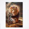 Lion Of Judah Lamb Of God Canvas Prints – Lion Canvas Art – Christian Inspirational Canvas