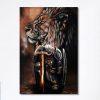Lion A Child Of God A Man Of Faith A Warrior Of Christ Canvas Wall Art – Christian Home Decor – Religious Art