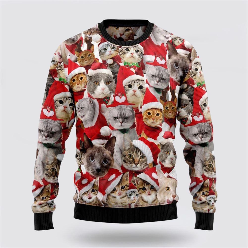 Lovely Cats Ugly Christmas Sweater – Cat Lover Christmas Sweater Lovely Cats Ugly Christmas Sweater – Cat Lover Christmas Sweater