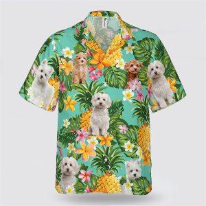 Maltese On The Flower BananaTropic Background Hawaiian&hellip;
