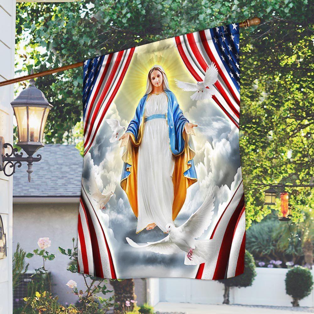 Mary Flag Mother Of Jesus Flag – Christmas Flag Outdoor Decoration