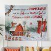 May The Miracle Of Christmas Cardinal Tapestry Wall Art – Gifts For Christian Families