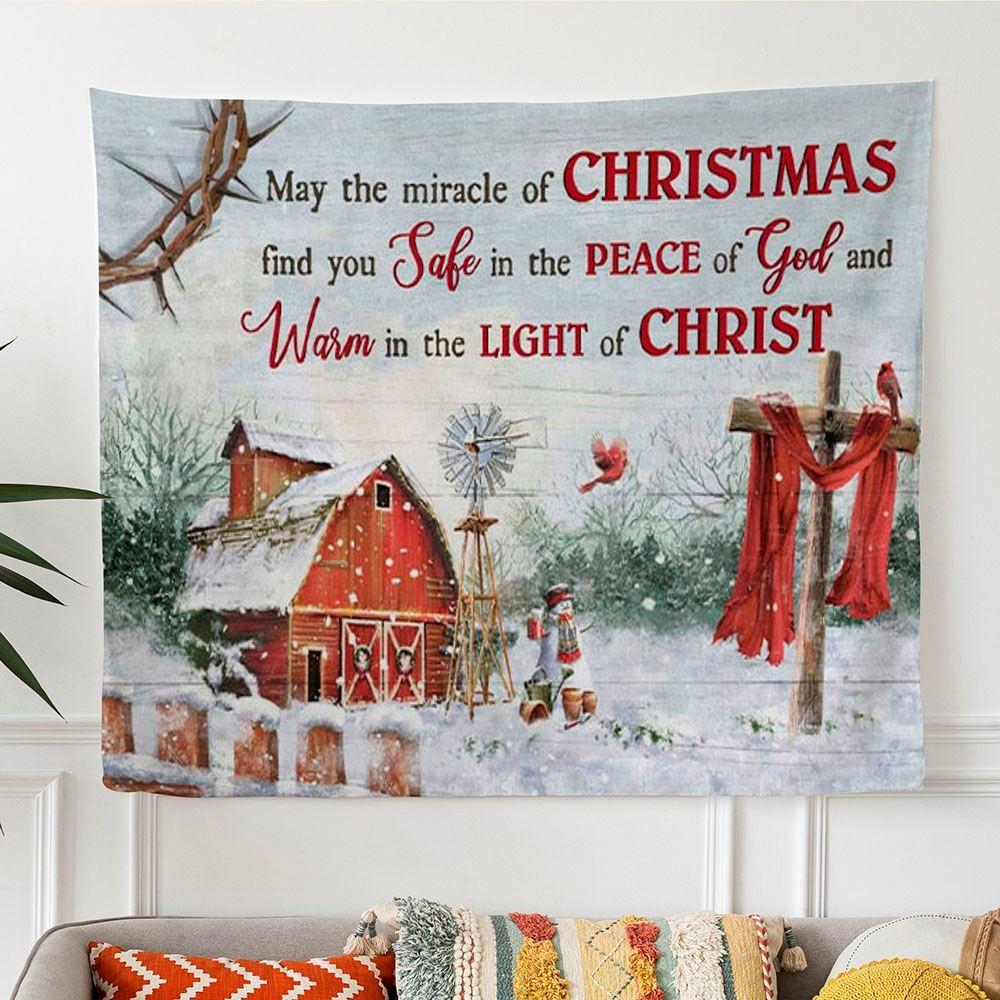 May The Miracle Of Christmas Tapestry Wall Art Print – Gifts For Christian Families May The Miracle Of Christmas Tapestry Wall Art Print – Gifts For Christian Families