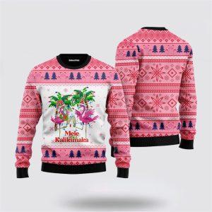 Mele Kalikimaka Flamingo Ugly Christmas Sweater –&hellip;