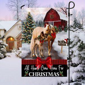 Merry Christmas Flag All Hearts Come Home For Christmas 3