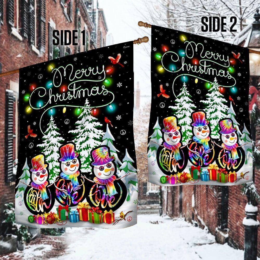 Merry Christmas Flag Faith Hope Love – Christmas Flag Outdoor Decoration