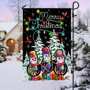 Merry Christmas Flag Faith Hope Love 3