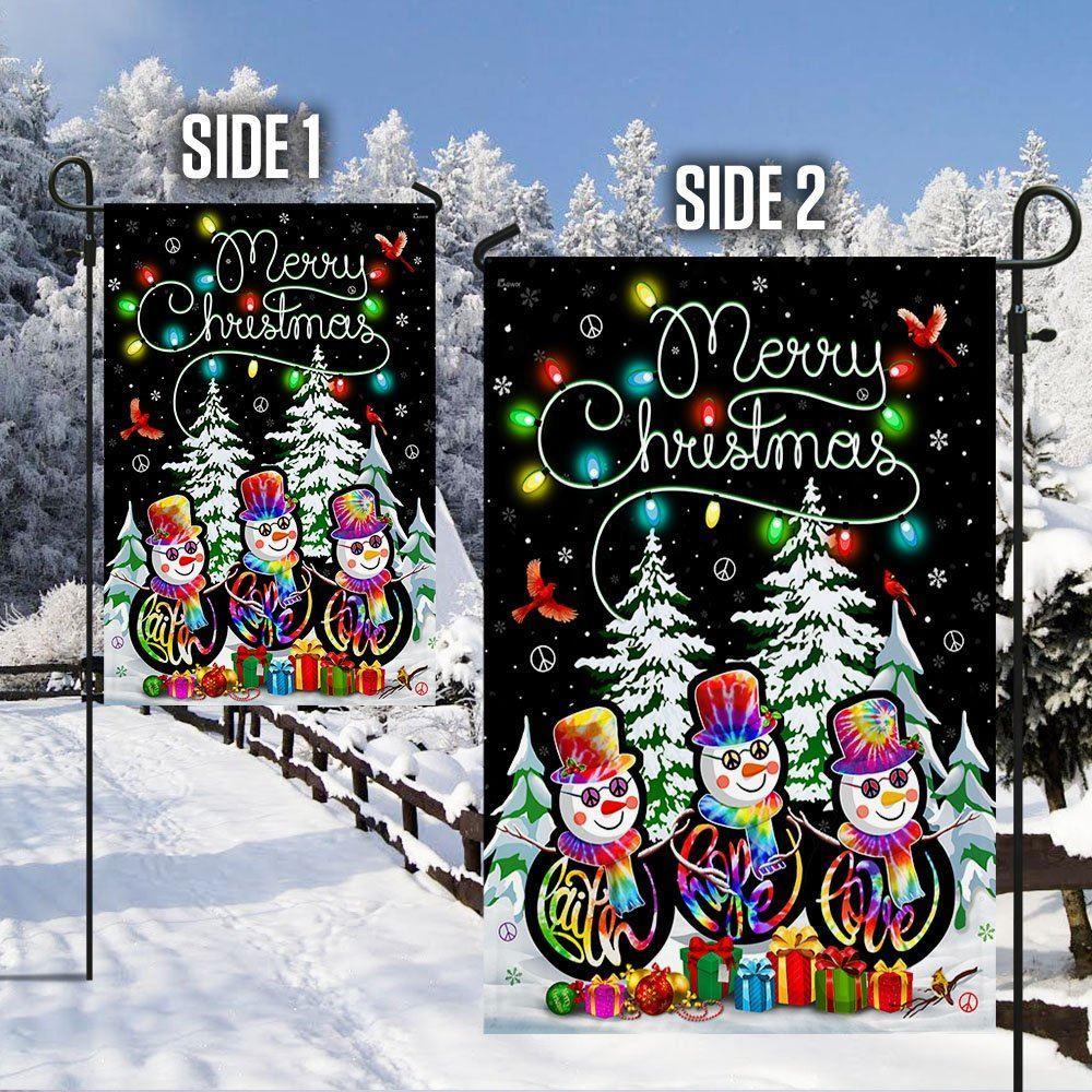 Merry Christmas Flag Faith Hope Love – Christmas Flag Outdoor Decoration