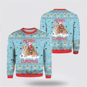 Merry Corgmas And Santa Claus Ugly Sweater&hellip;