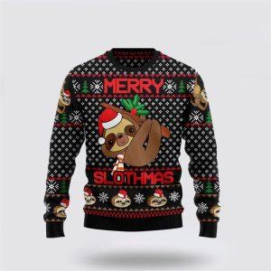 Merry Slothmas Ugly Christmas Sweater – Sweater&hellip;