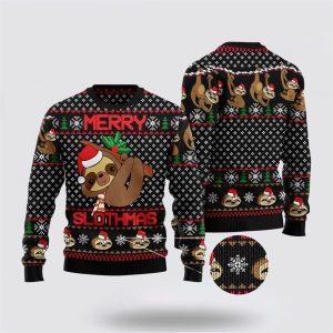 Merry Slothmas Ugly Christmas Sweater – Sweater&hellip;