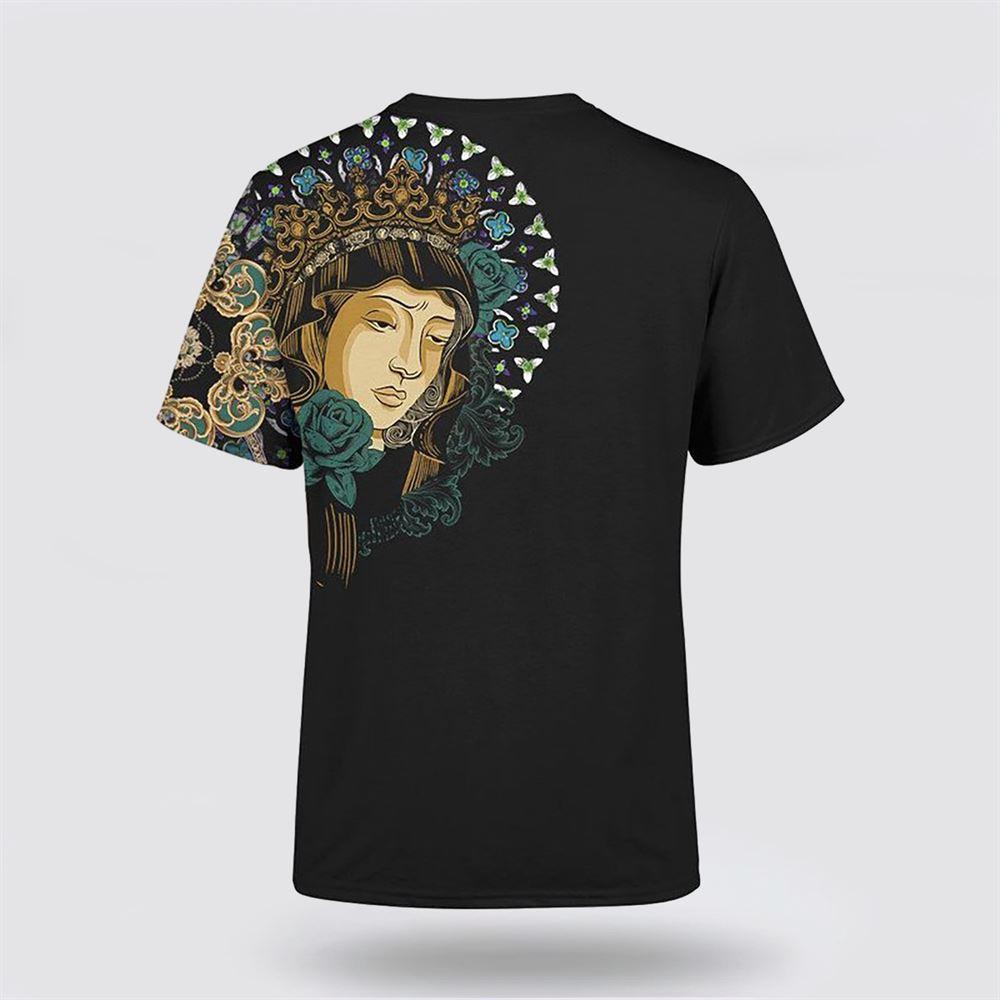 Mother Mary And Jesus Catholic All Over Print 3D T Shirt – Gifts For Christians Mother Mary And Jesus Catholic All Over Print 3D T Shirt – Gifts For Christians