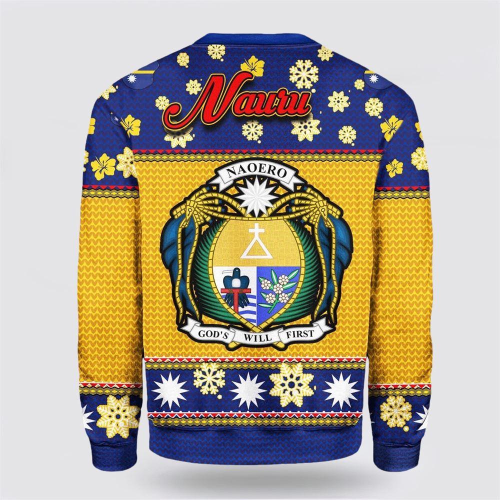 Namishirt Nauru Christmas Sweater Santa Claus Polynesian Tattoo – Christmas Gifts For Frends