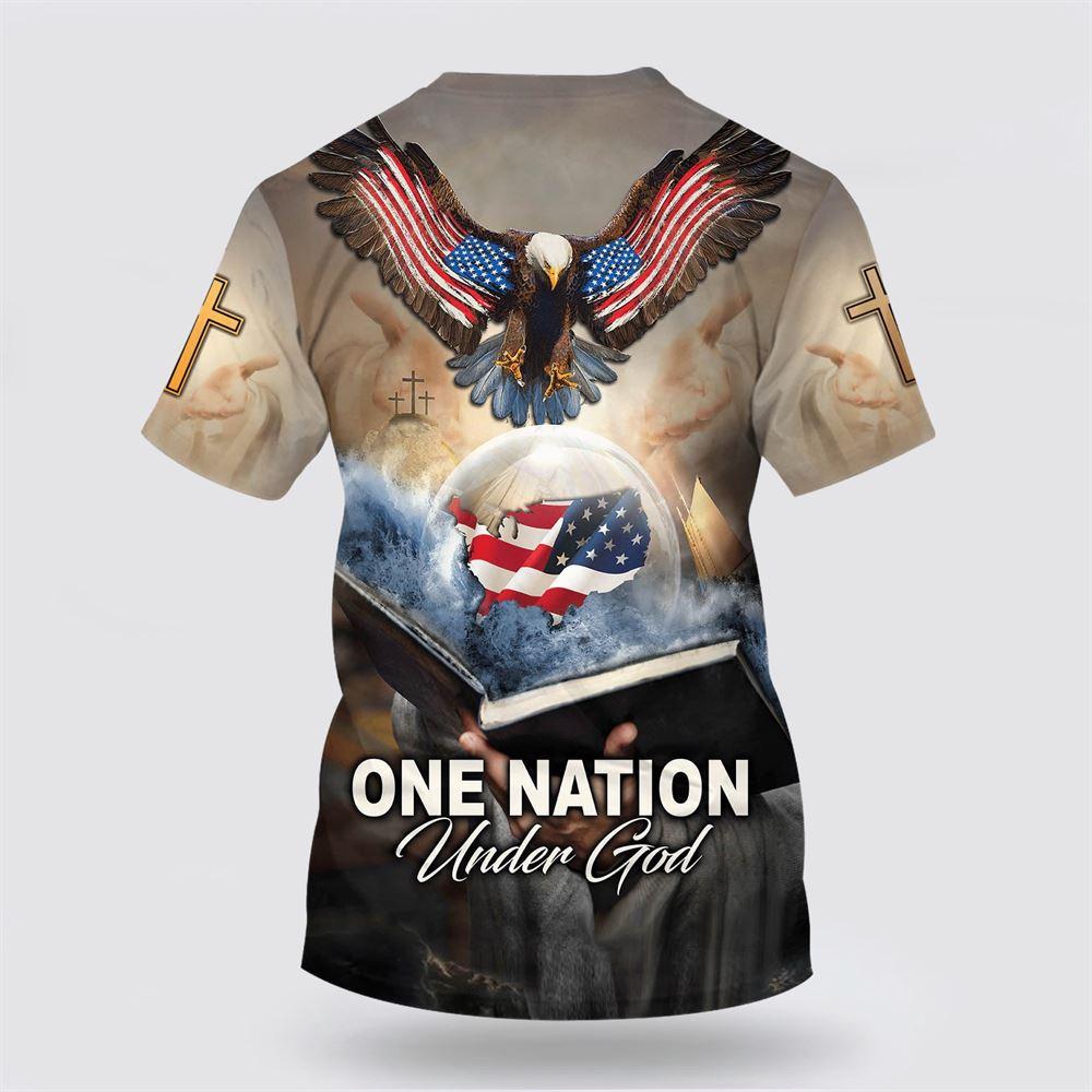 One Nation Under God All Over Print 3D T Shirt – Gifts For Jesus Lovers One Nation Under God All Over Print 3D T Shirt – Gifts For Jesus Lovers