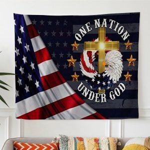 One Nation Under God American Flag Christian&hellip;