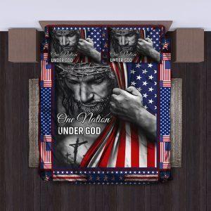 One Nation Under God Christian Quilt Bedding Set Christian Gift For Believers 3 oeq2f8.jpg