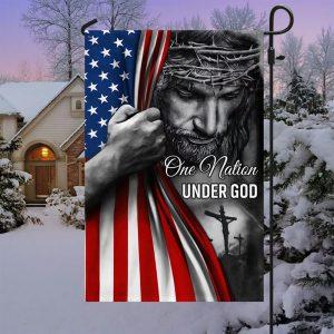 One Nation Under God Jesus Garden Flag… One Nation Under God Jesus Garden Flag…