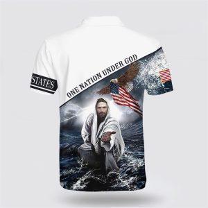 One Nation Under God Jesus Hands Polo&hellip;