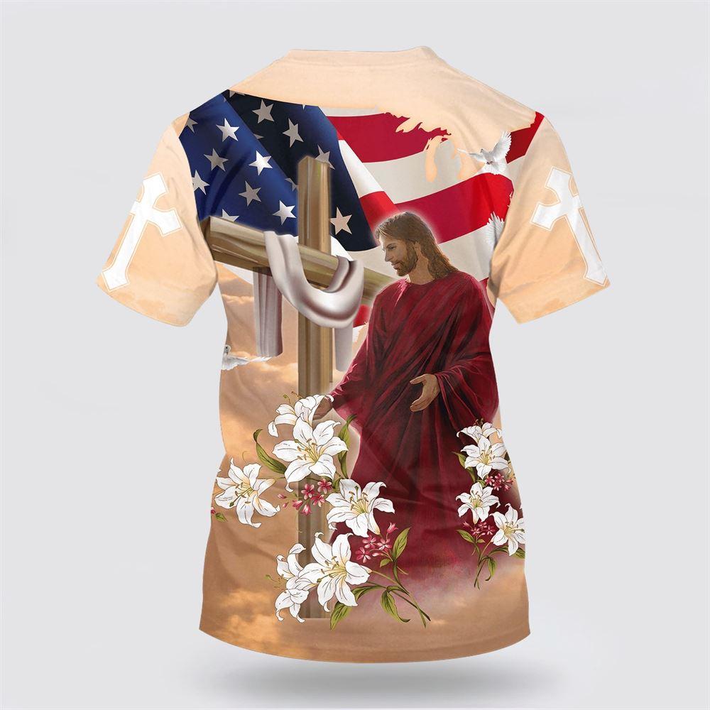 One Nation Under God Jesus Lily All Over Print 3D T Shirt – Gifts For Christians One Nation Under God Jesus Lily All Over Print 3D T Shirt – Gifts For Christians