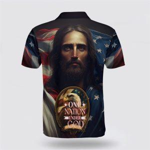 One Nation Under God Jesus Polo Shirt&hellip;