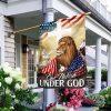 Only Jesus Christ and American Veteran Can Die For You, US Veteran Flag – Christian Flag Outdoor Decoration