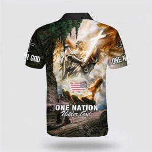 One Nation Under Jesus Christ Polo Shirt&hellip;