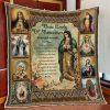 Our Lady Of the Rosary Christian Quilt Blanket – Christian Gift For Believers