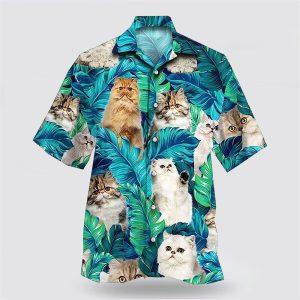 Persian Cat In The Green Tropic Pattern&hellip;