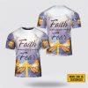 Personalized Name Easter Lily Butterfly Jesus Cross All Over Print 3D T Shirt – Gifts For Jesus Lovers Personalized Name Easter Lily Butterfly Jesus Cross All Over Print 3D T Shirt – Gifts For Jesus Lovers