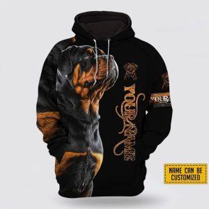 Personalized Rottweiler All Over Print Hoodie Shirt&hellip;