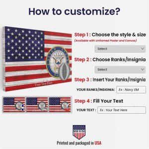 Personalized US Navy Canvas Print Military Soldier&hellip;