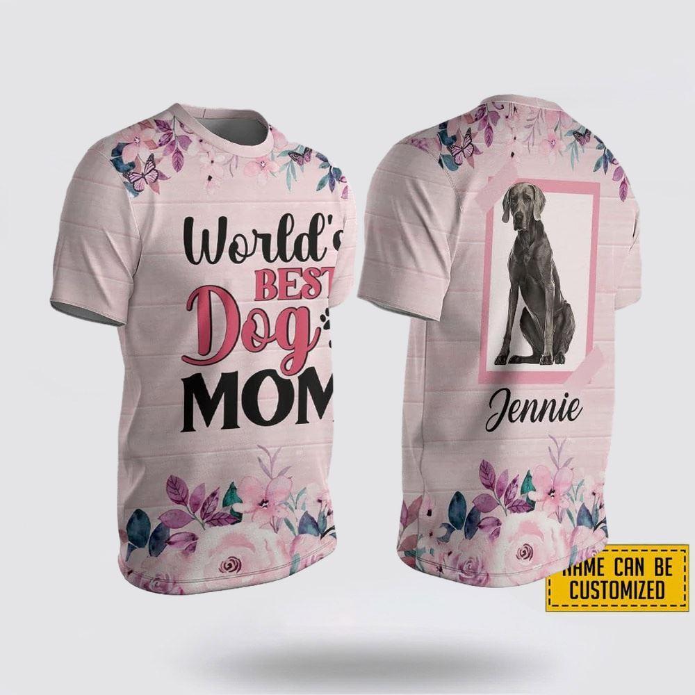 Personalized Weimaraner World’s Best Dog Mom – Gifts For Pet Lovers