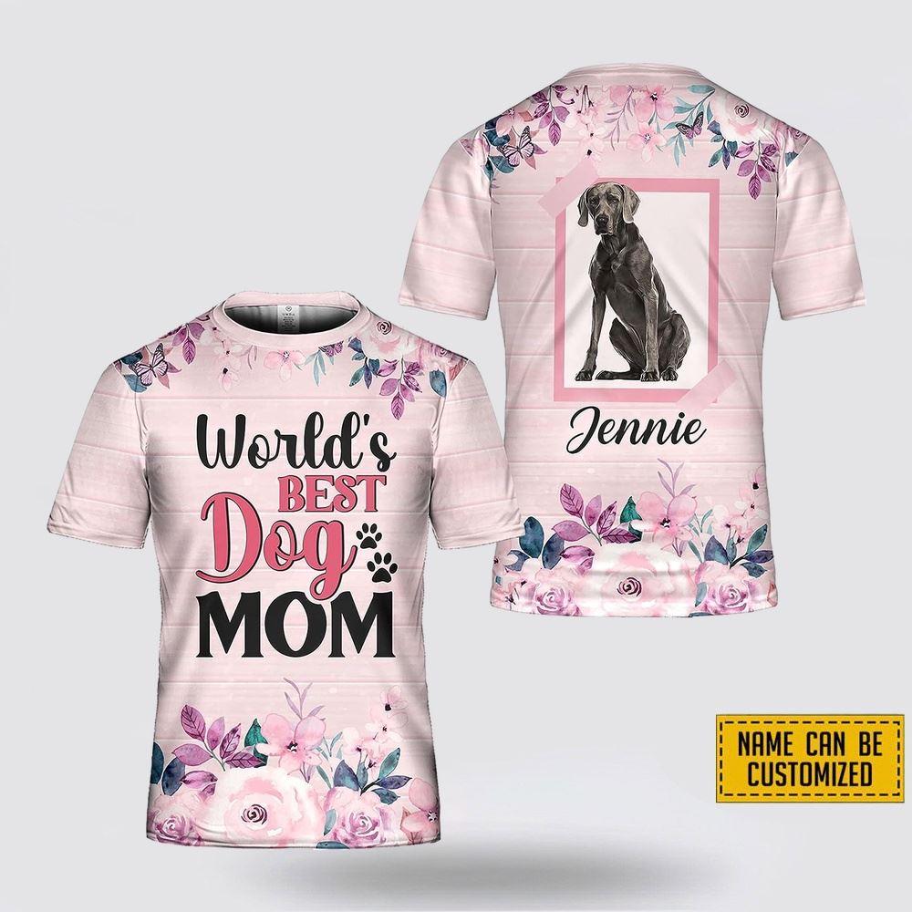 Personalized Weimaraner World’s Best Dog Mom – Gifts For Pet Lovers