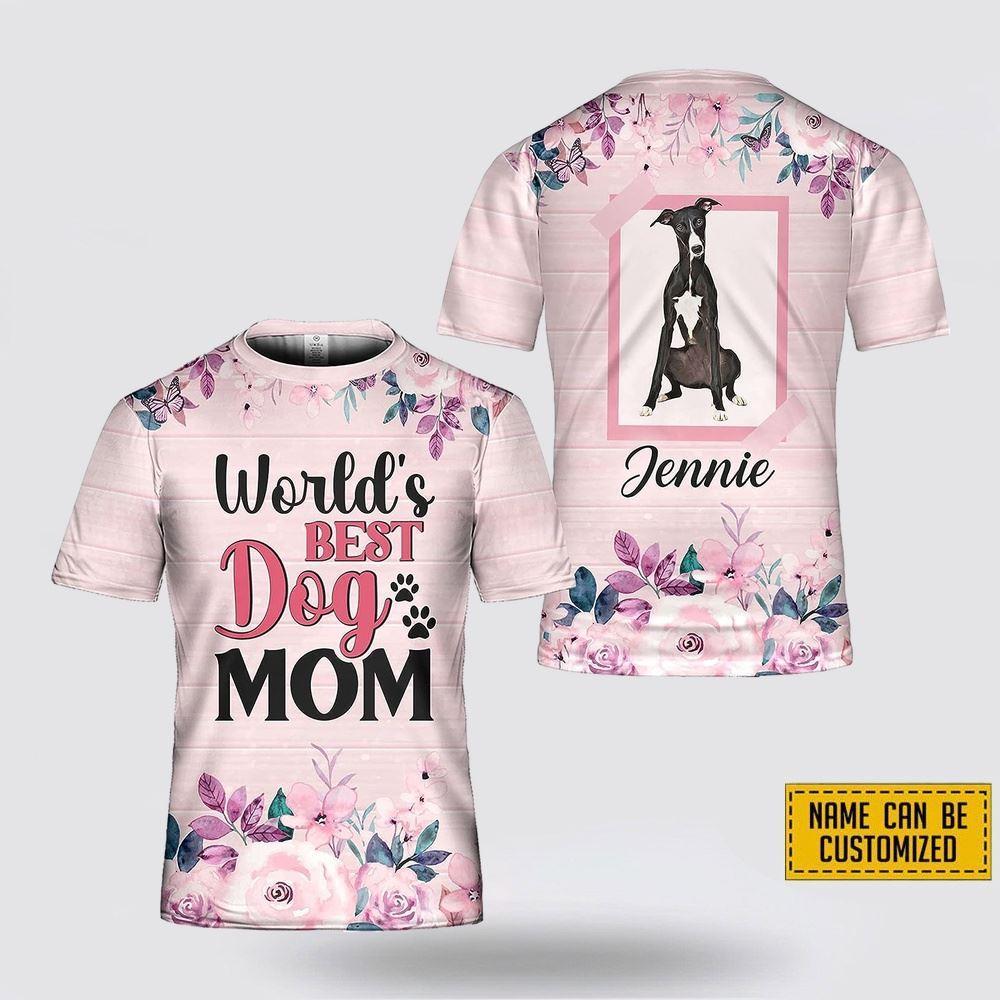 Personalized Whippet World’s Best Dog Mom – Gifts For Pet Lovers