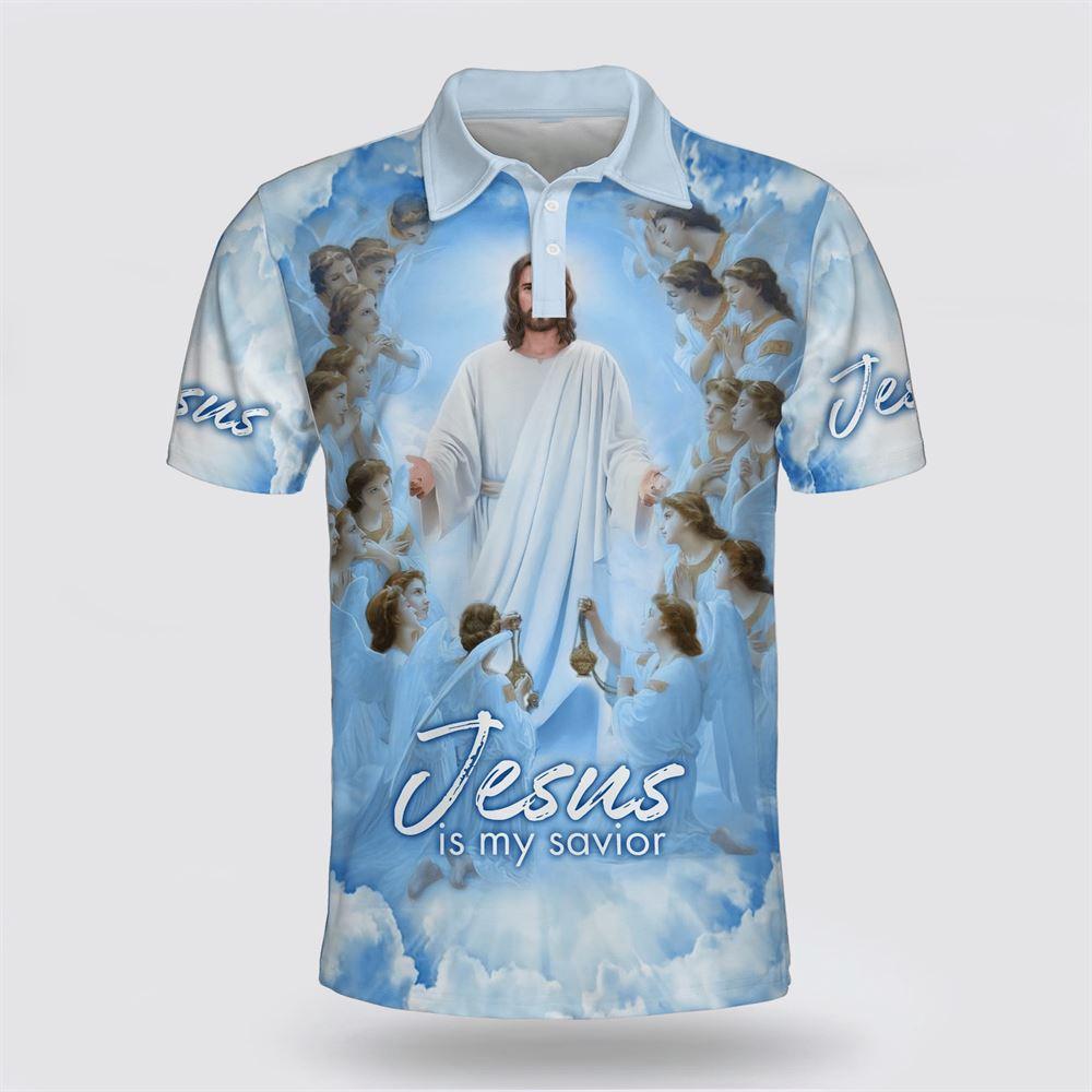 Picture Jesus Is My Savior Polo Shirt – Gifts For Christian Families Picture Jesus Is My Savior Polo Shirt – Gifts For Christian Families